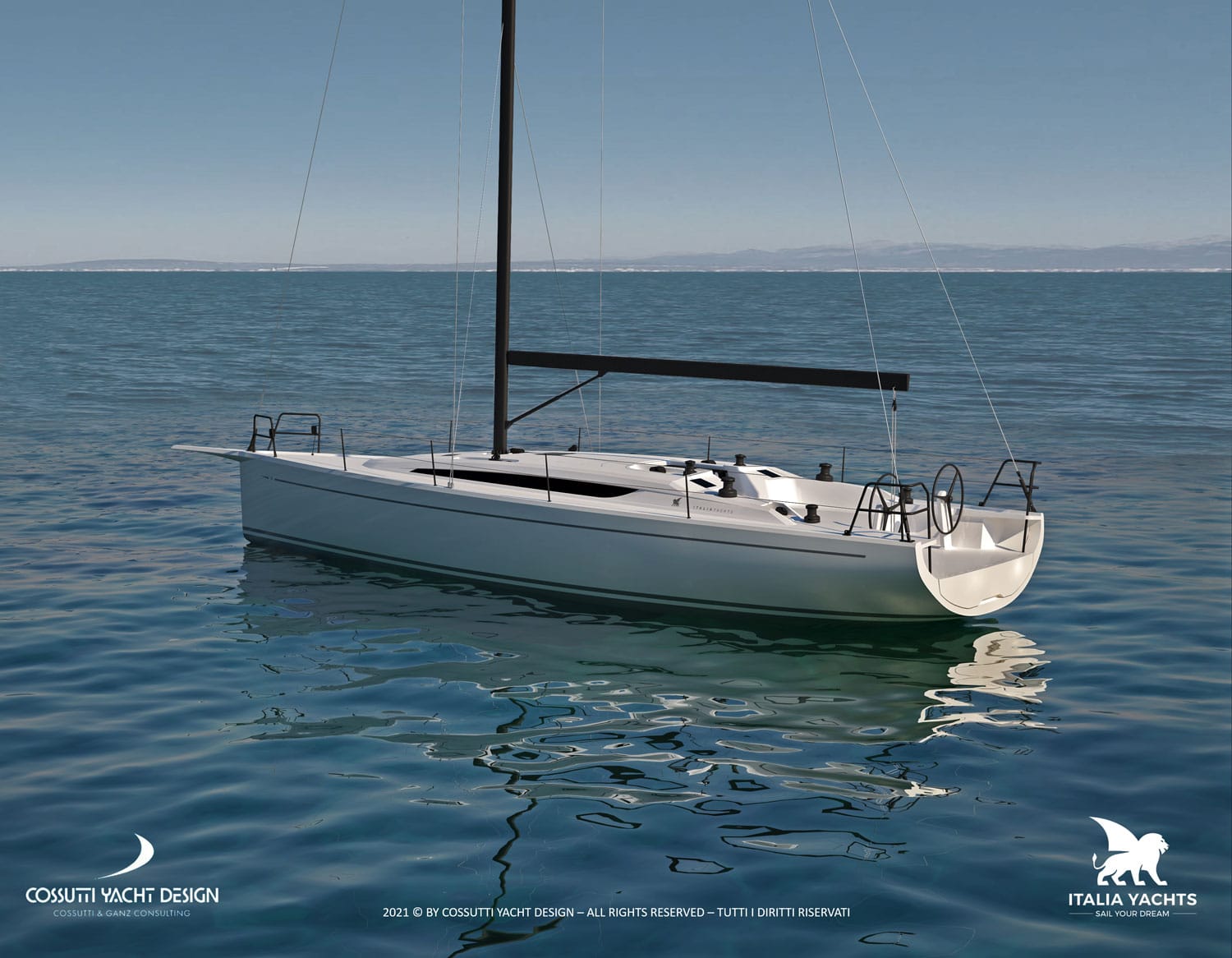 Italia yachts 12.98 by Cossutti Yacht Design